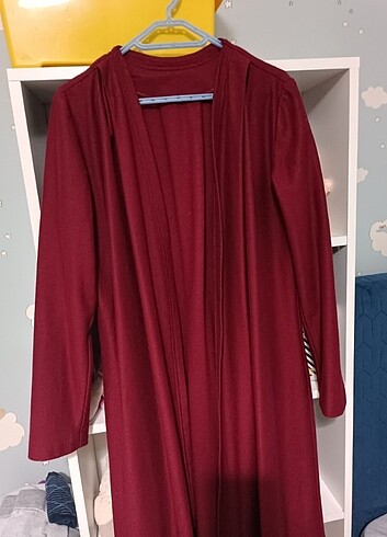 universal Beden bordo Renk Keçe hırka