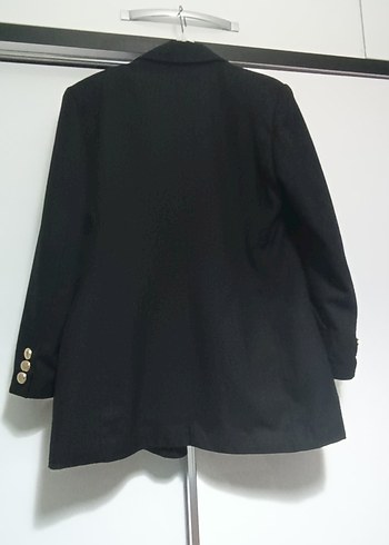 42 Beden siyah Renk Siyah Düğmeli Kadın Blazer Ceket