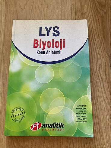Ayt biyoloji konu anlatımlı soru çözümlü kitap