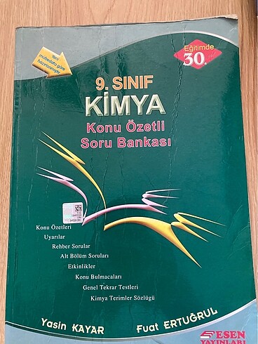 Kimya 9. sınıf konu anlatımı soru bankası