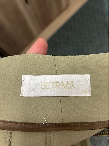m Beden Setrms yağ yeşili pantolon
