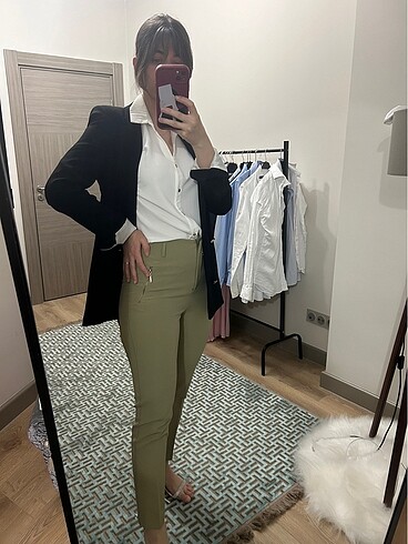 m Beden yeşil Renk Setrms yağ yeşili pantolon