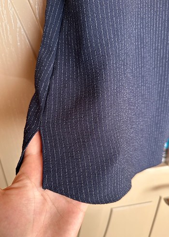 Adil Işık Lacivert Bluz - Görsel 2