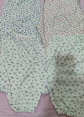 52 Beden çeşitli Renk Bayan yazlık pijama