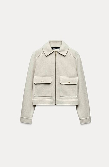 Zara yumuşak fermuarlı ceket