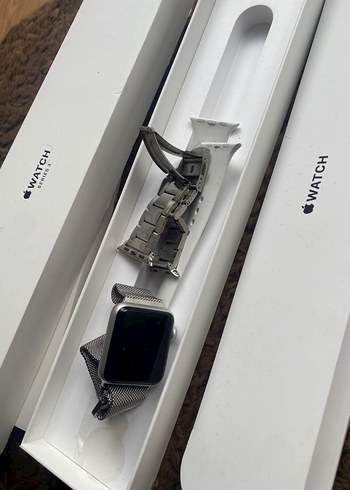 Beden Renk Apple Watch S3 38 mm Gri Beyaz Akıllı Saat