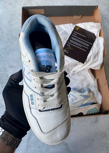 38 Beden beyaz Renk New Balance Beyaz Pastel Blok Topuklu Bağcıklı Spor Ayakkabı