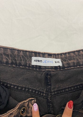 Koton Kadın Kahverengi Uzun Denim Etek