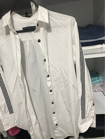 Diğer Beyaz oversize gömlek