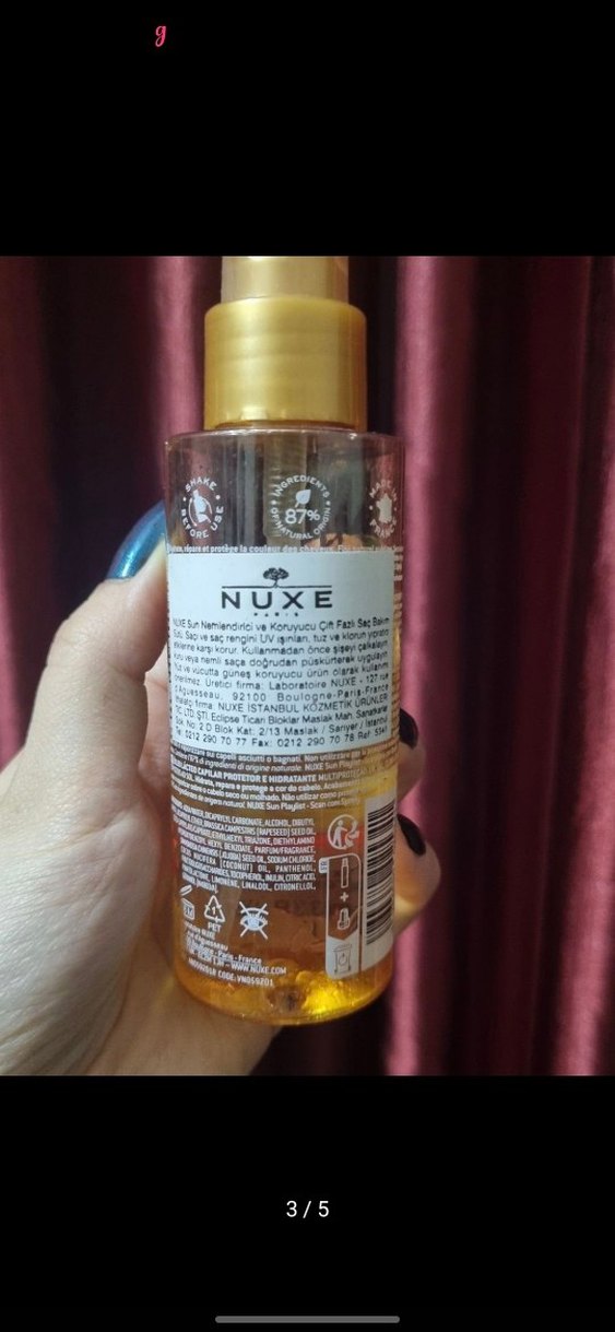 Nuxe sun güneş koruma&nem spreyi - Görsel 3