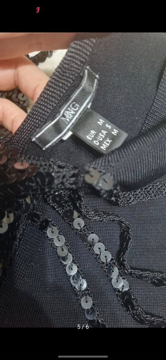 Kaburga detaylı pullu askılı triko bluz - Görsel 5