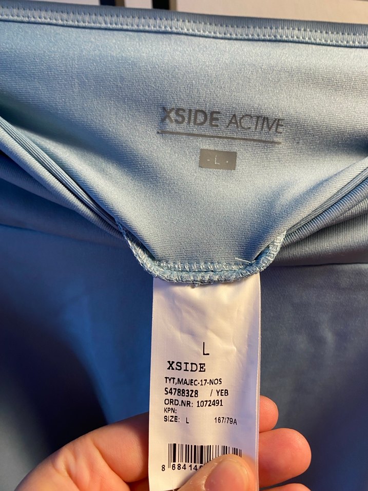 Mavi Midi Tayt Şort Spor Taytı - Görsel 3