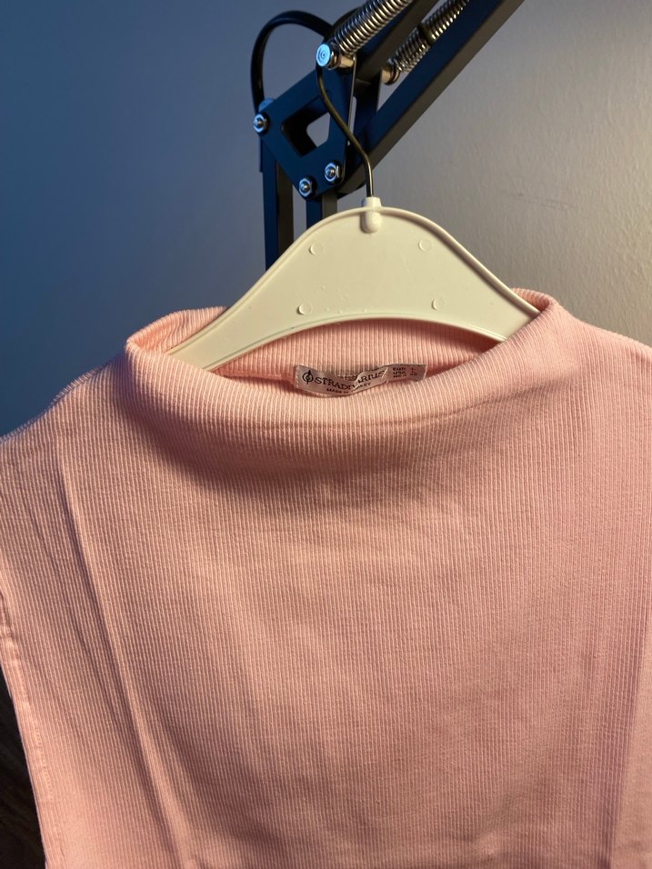 Kadın bebek pembesi crop tişört - Görsel 5