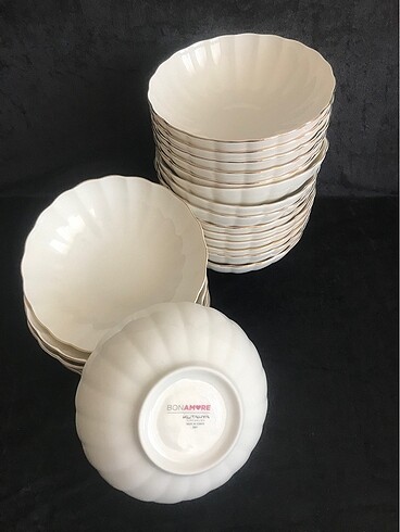 Kütahya Porselen Bone Luz Gold Çorba Tabağı