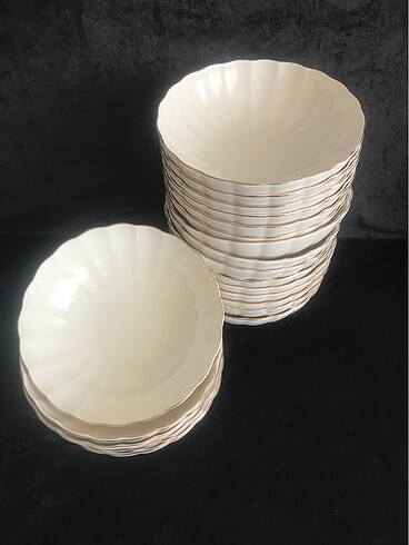 Bone Luz Gold Çorba Tabağı