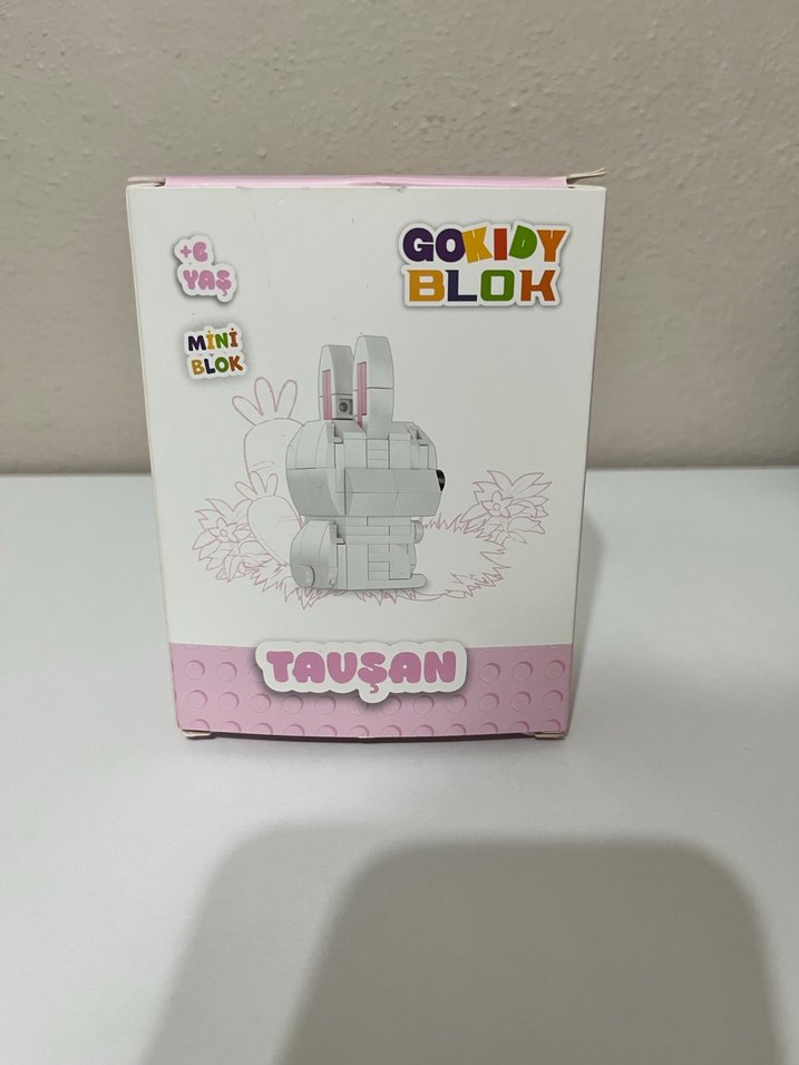 Gokidy Mini Blok Beyaz Tavşan Lego - Görsel 2
