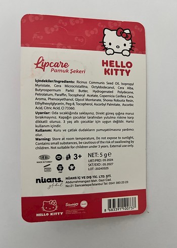 Hello Kitty Pamuk Şekerli Dudak Parlatıcısı - Görsel 2