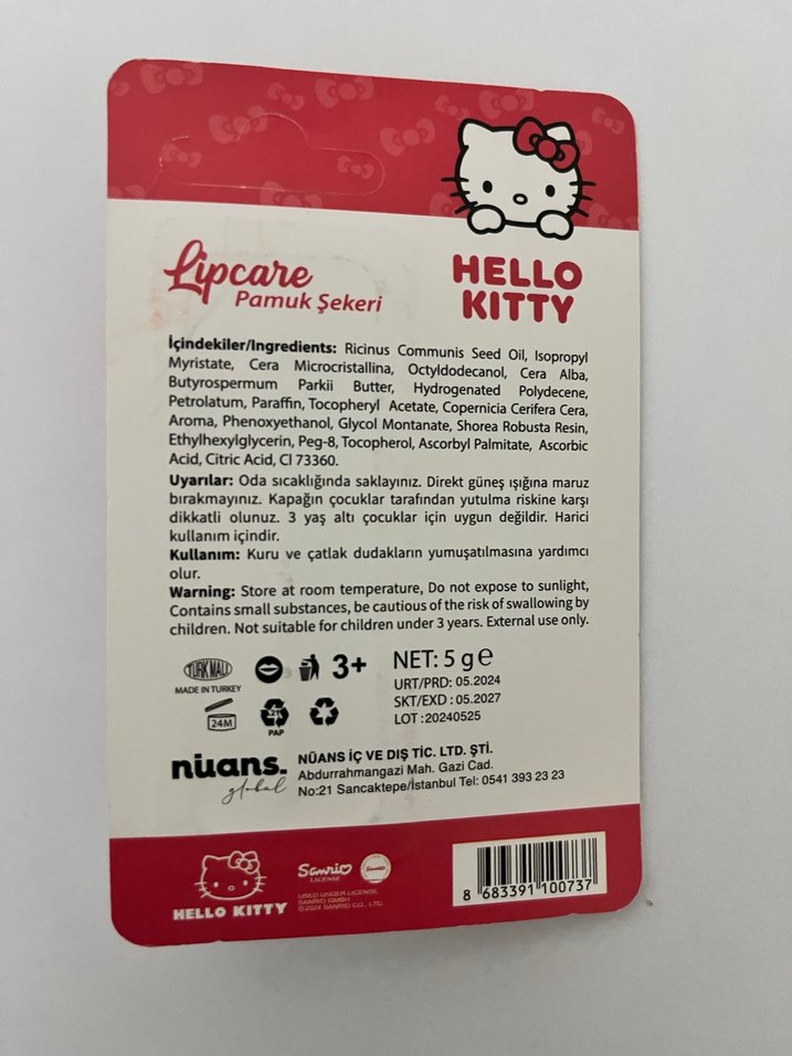 Hello Kitty Pamuk Şekerli Dudak Parlatıcısı - Görsel 2