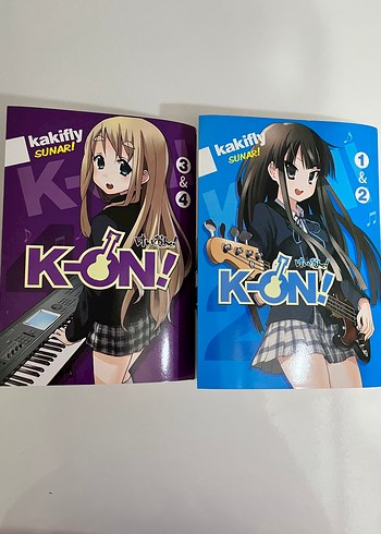 K-ON! Manga Seti 1 & 2 - 3 & 4 Cilt Kakifly - Görsel 4