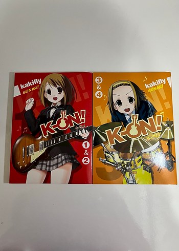 K-ON! Manga Seti 1 & 2 - 3 & 4 Cilt Kakifly - Görsel 3