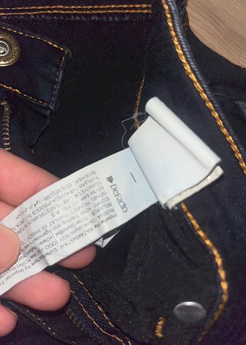 Defacto Düğmeli Kadın Mavi Denim Pantolon