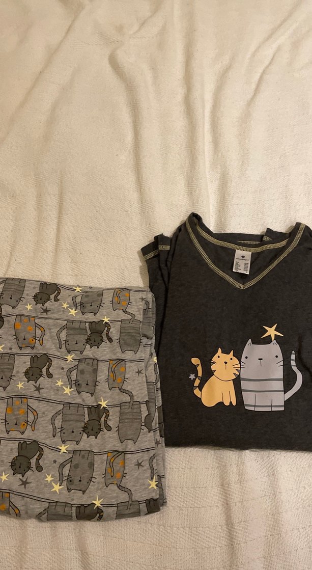 Gri Baskılı Örgü Kedi Kıyafeti - Görsel 3