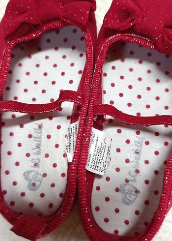 Kız Çocuk Kırmızı Fiyonklu Babet Ayakkabı - Görsel 3