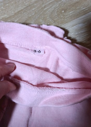 Kız Çocuk Pembe Elastik Bel Tayt - Görsel 3