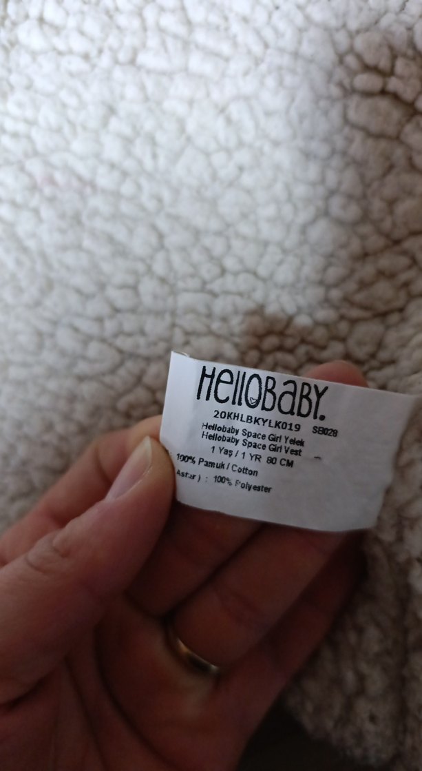 Kız Çocuk Pembe Keten Düğmeli Yelek - Görsel 3