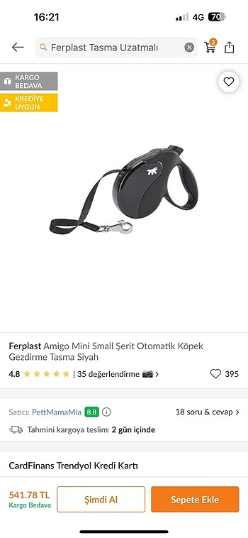 Ferplast Şerit Otomatik Tasma