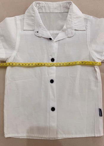 Erkek Çocuk Kısa Kollu Beyaz Gömlek - Görsel 2