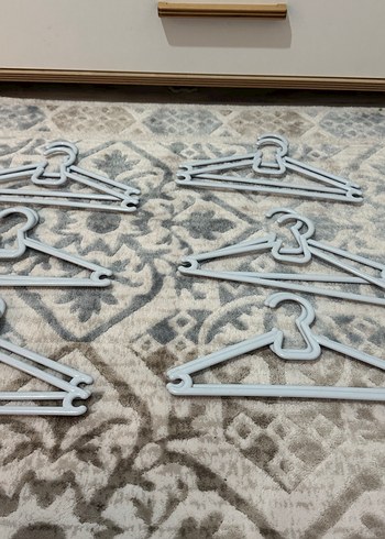 Buz mavi Plastik Askı Seti - Görsel 4