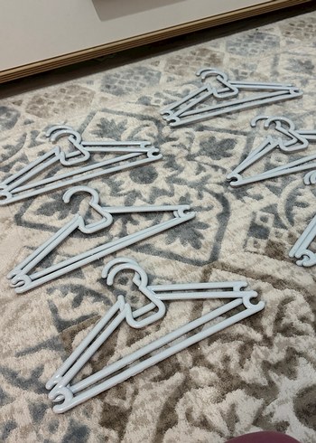 Buz mavi Plastik Askı Seti - Görsel 3