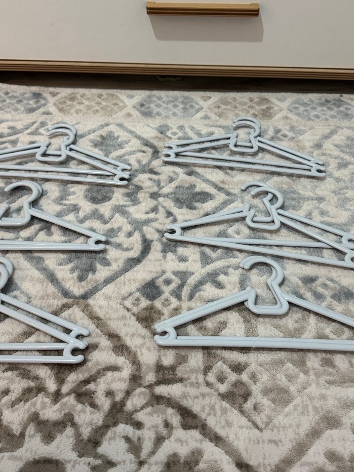 Buz mavi Plastik Askı Seti - Görsel 4