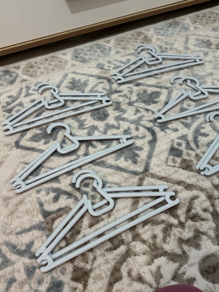 Buz mavi Plastik Askı Seti - Görsel 3