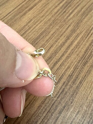 925 ayar gümüş bagetli ataş bileklik - Görsel 6