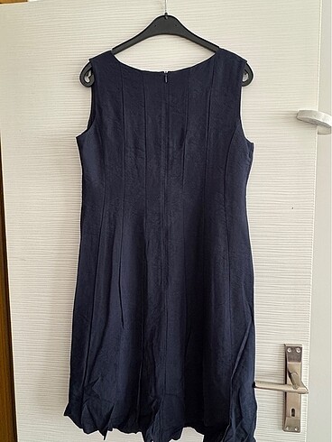 Selen lacivert elbise - Görsel 3