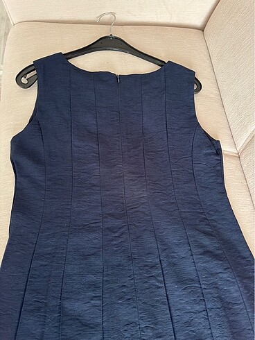 Selen lacivert elbise - Görsel 6