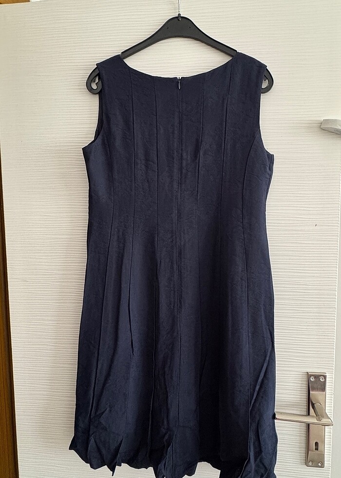 Selen lacivert elbise - Görsel 3