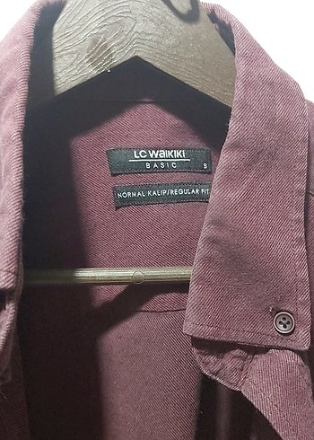 Bordo Erkek Keten Gömlek Uzun Kollu - Görsel 6