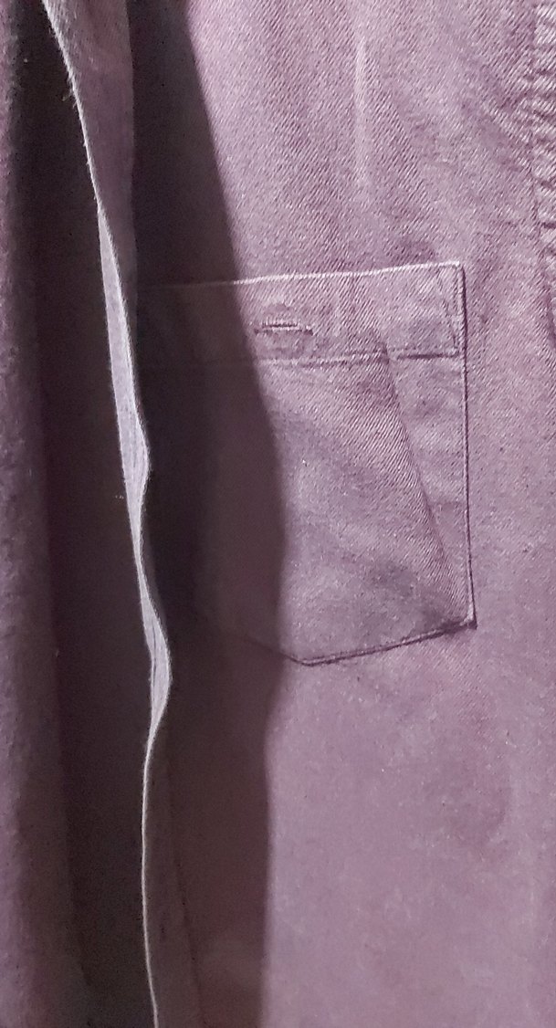 Bordo Erkek Keten Gömlek Uzun Kollu - Görsel 5