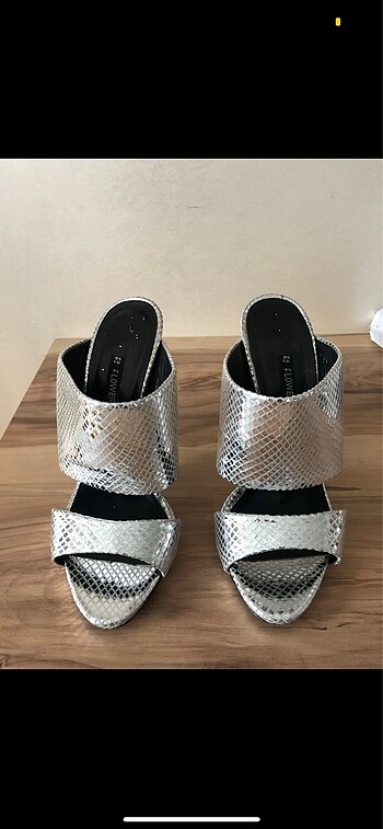 Gümüş zanotti ayakkabk