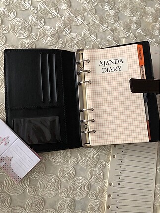 Beden Ajanda ve sticky notes