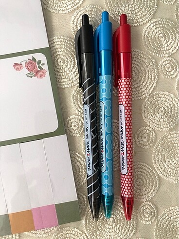 Sticky notes & papermate kalemler - Görsel 3