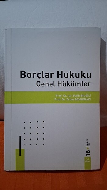 Borçlar Hukuku Genel Hükümler 2024