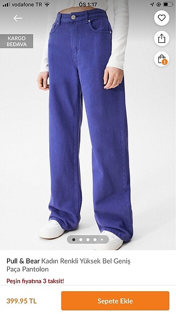 Pull&bear mor wide leg jean