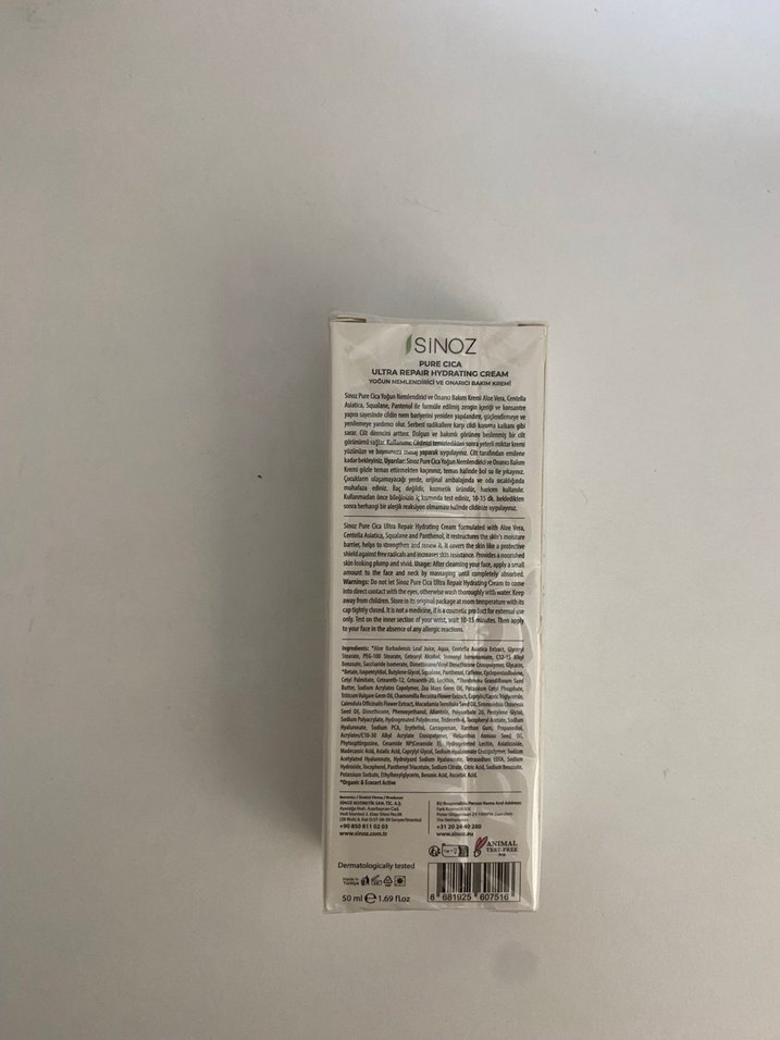 Sinoz Pure Cica Onarıcı Nemlendirici Krem - Görsel 3