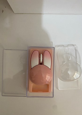 Bej ve Pastel Tavşan Tasarımlı Mouse