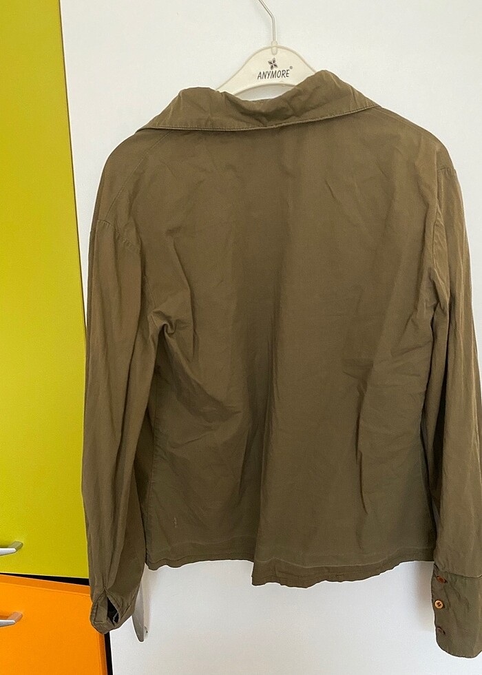 Haki Yazlık Gömlek - Görsel 3