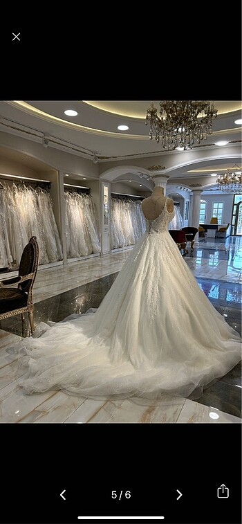 Güpürlü Kabarık Gelinlik - Görsel 5